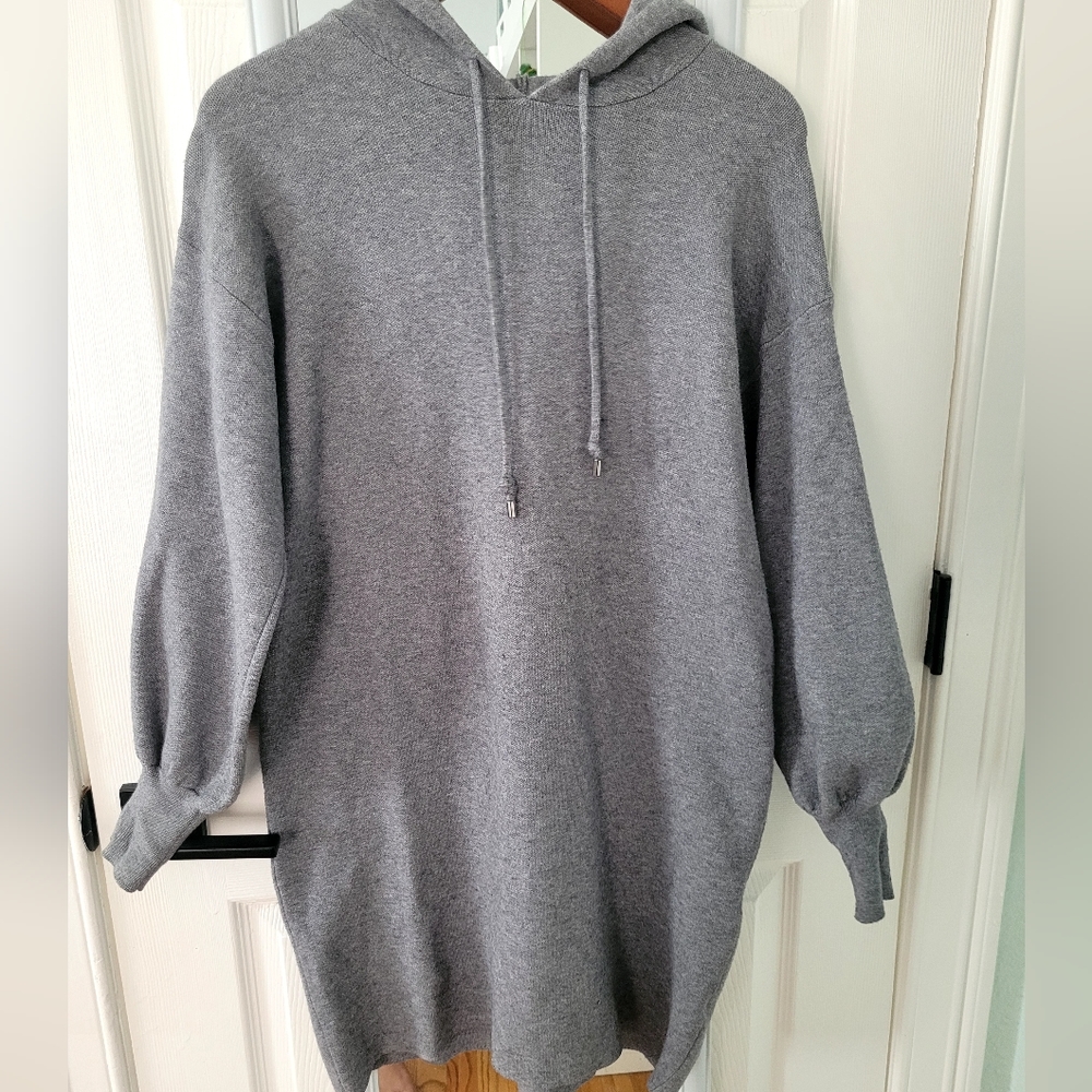 Grey philosophy hoodie dress